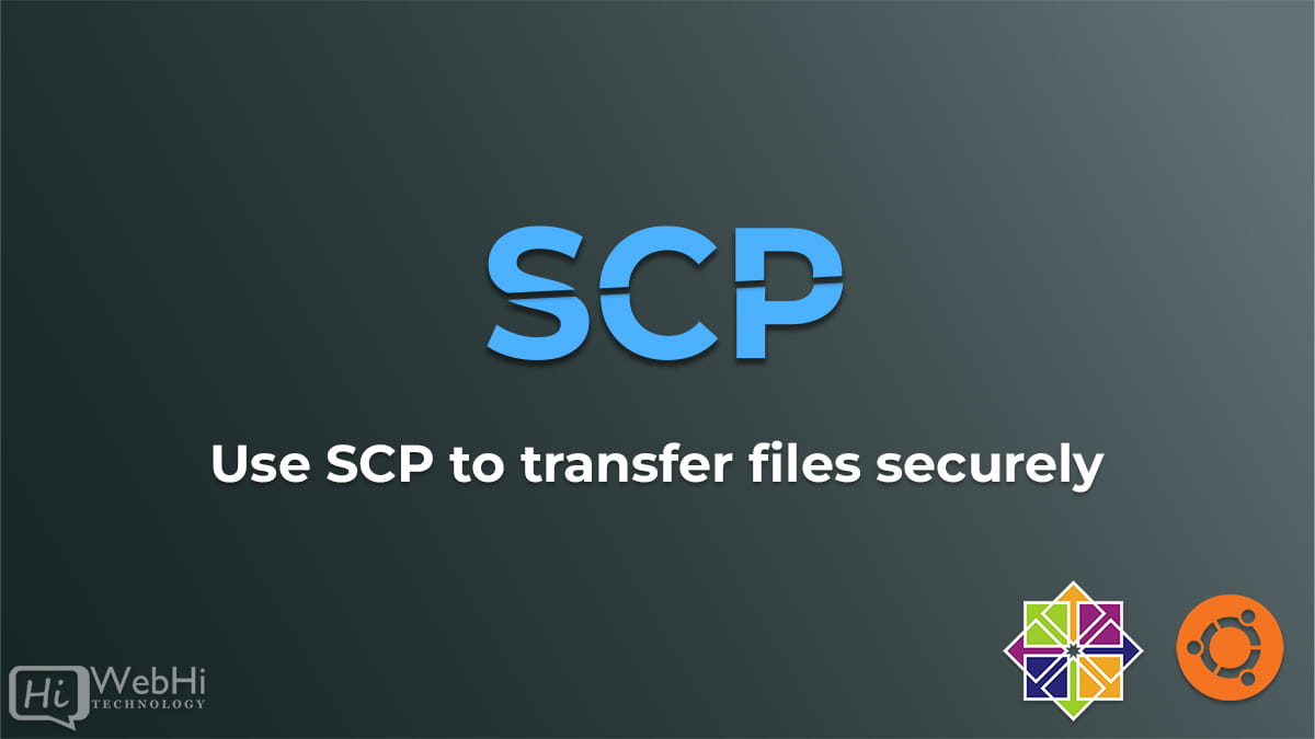 Use SCP to transfer files securely. linux fedora centos debian ubuntu almalinux redhat