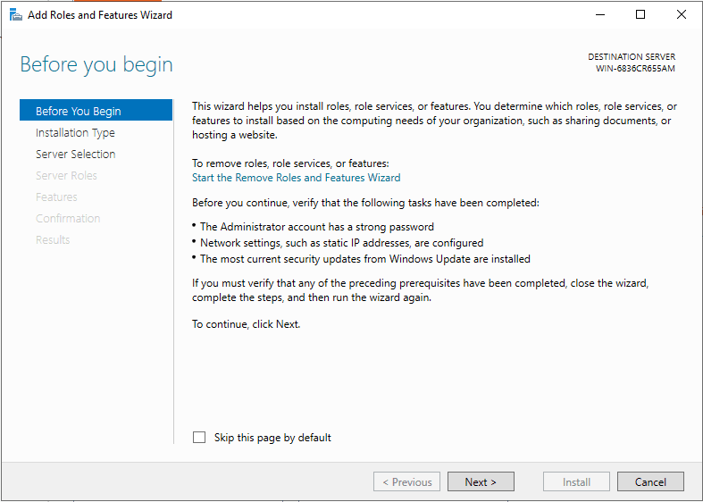 Isetup IIS on Windows Server