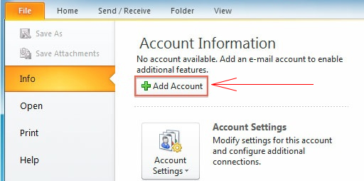 setup email in outlook 2007 2010 2016 2019