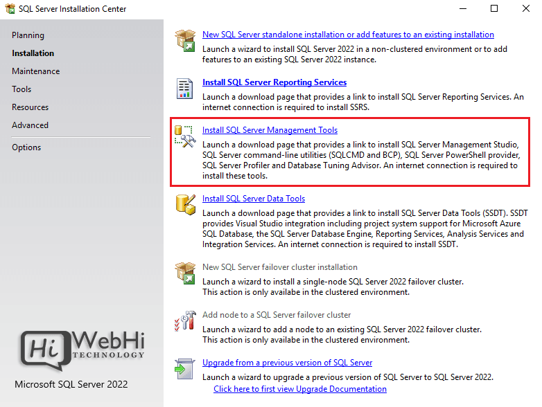 SQL server 2022 download SSMS