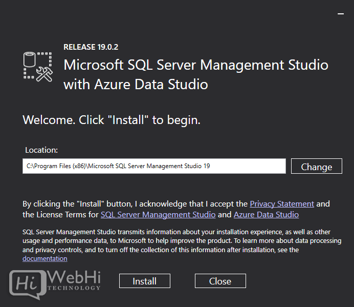 SQL server 2022 SSMS Install setup