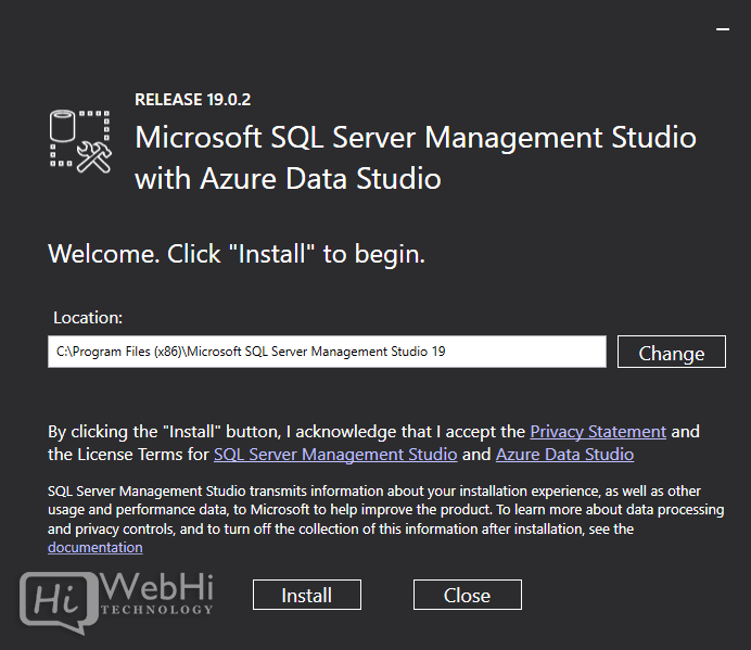 SQL server 2022 SSMS Installation setup