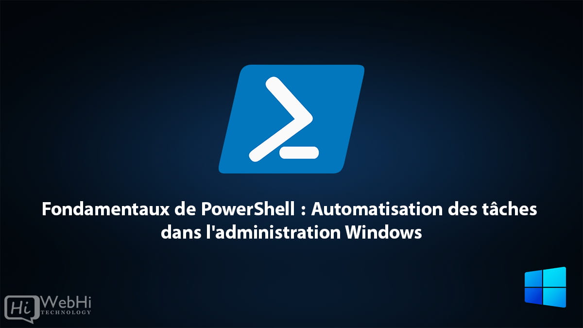 Automatisation Power Shell windows server MS DOS pour les tâches Windows