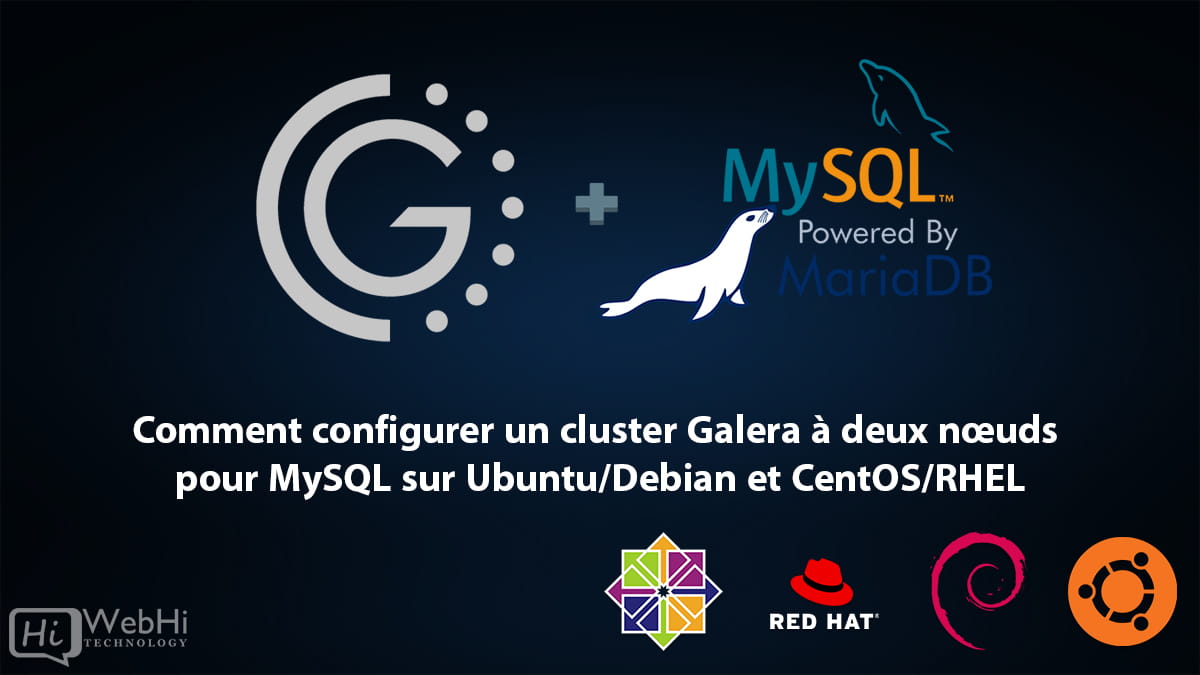 installation et configuration un cluster Galera à deux nœuds pour MySQL