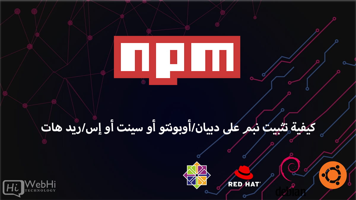 تثبيت NPM على لينكس: دليل خطوة بخطوة لأنظمة ديبيان وأوبونتو وسنتوس وريدهات
