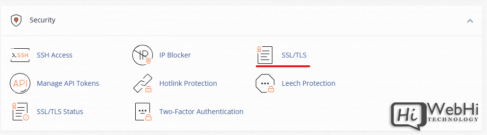 cPanel SSL module