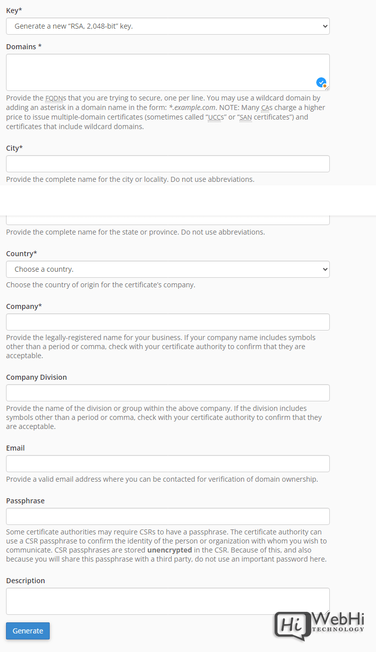 Installer SSL cPanel