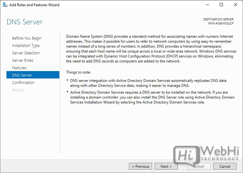 DNS Server Roles Validation Results