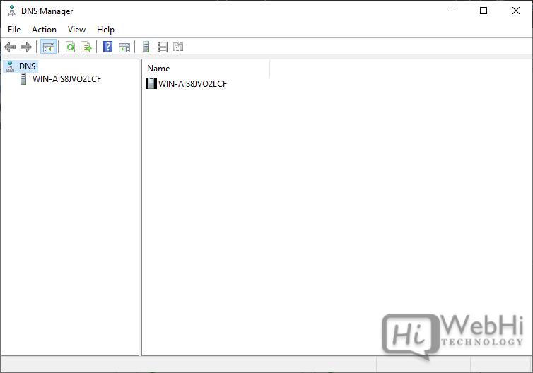 DNS Manager Windows Server 2019