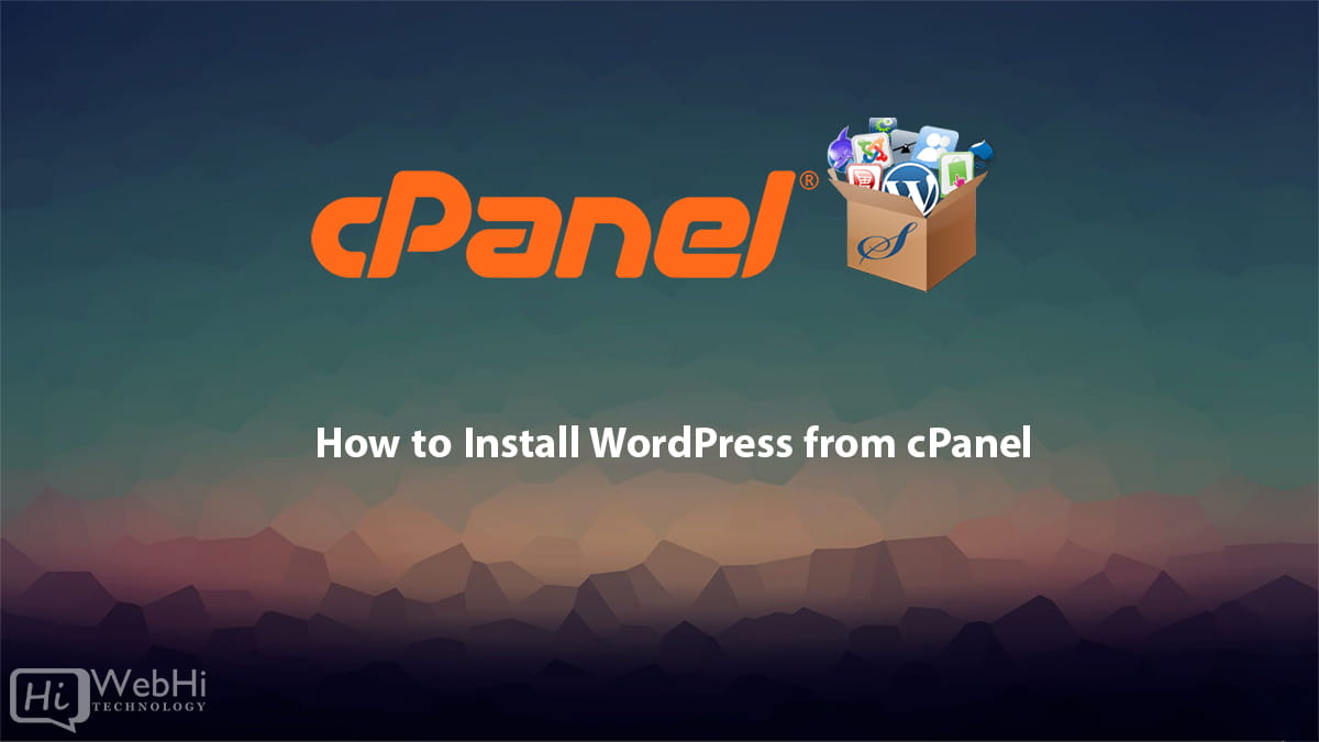 cpanel Softaculous wordpress installation