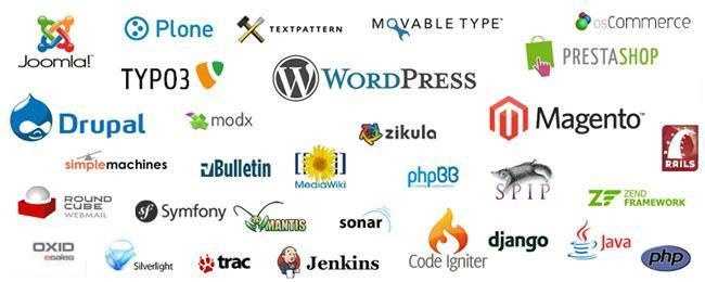 CMS Wordpress Drupal Prestashop Joomla Laravel PHP Magento Moodle vbulletin